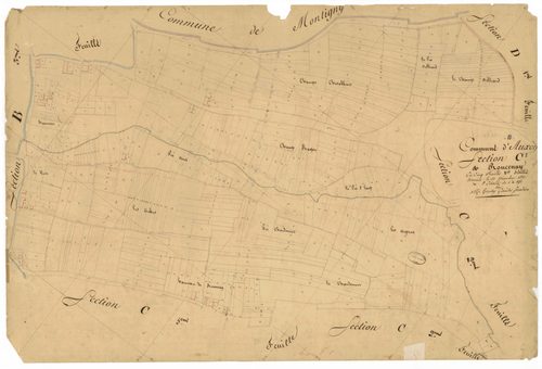 Auxon, section C dite de Roncenay, feuille n° 1