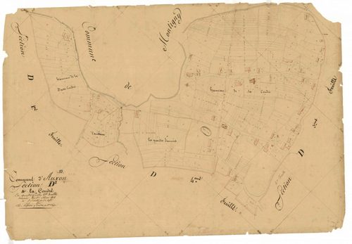 Auxon, section D dite de la coudré, feuille n° 2