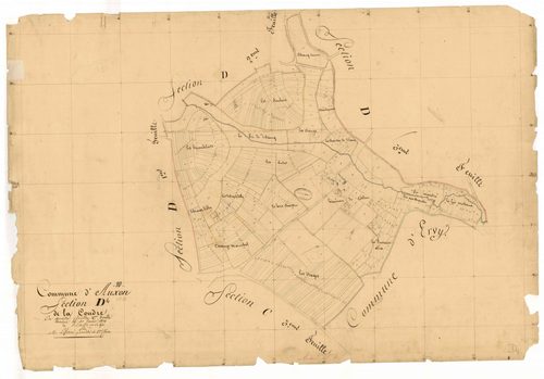 Auxon, section D dite de la coudré, feuille n° 4