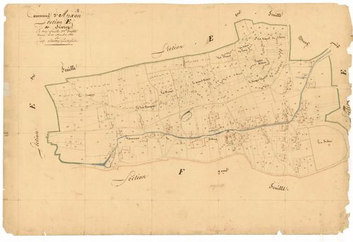 Auxon, section E dite de sivrey, feuille n° 2