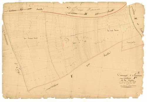 Auxon, section F dite de la forêt, feuille n° 1