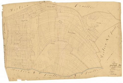Avirey-Lingey, section A dite de la plaine chanoys, feuille n° 3, , parcelles n°781-1417