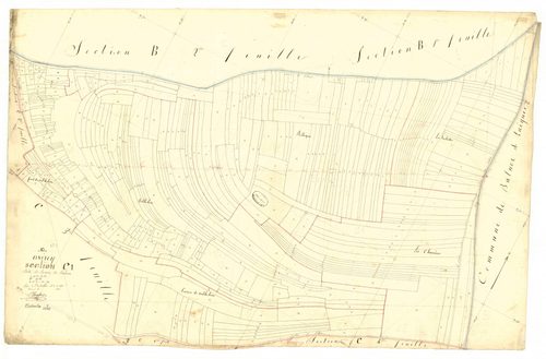 Avirey-Lingey, section C dite de la voie de balnos, feuille n° 1, parcelles n°1-387