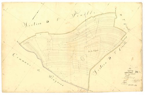Avirey-Lingey, section D dite des chialots, feuille n° 4, parcelles n°1795-1905