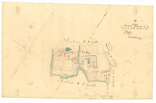 Avirey-Lingey, section E dite du village, feuille n° 5, parcelles n°180-246
