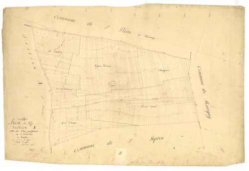 Avon-la-Pèze, section A dite vaux parfonds, feuille n° 1, parcelles n°1-498