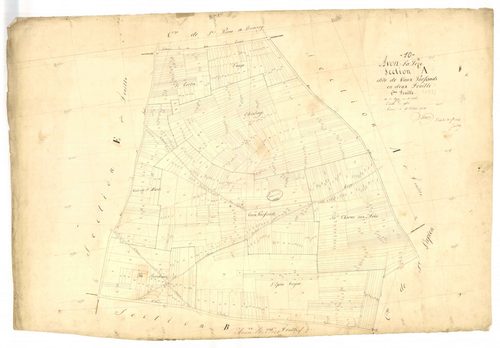 Avon-la-Pèze, section A dite vaux parfonds, feuille n° 2, parcelles n°499-1216