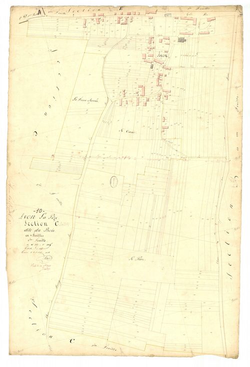 Avon-la-Pèze, section C dite du bois, feuille n° 3, parcelles n°763-1115