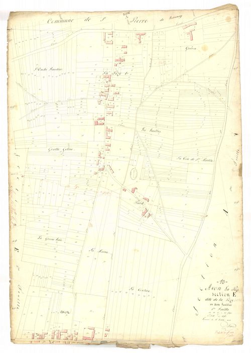 Avon-la-Pèze, section E dite de la Pèze, feuille n° 1, parcelles n°1-542