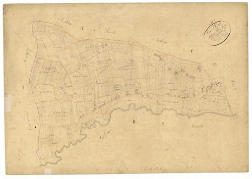 Avreuil, section A dite des bordes, feuille n° 3