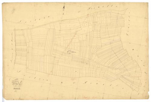 Bagneux-la-Fosse, section B dite de vigneron, feuille n° 1, parcelles n°1-340