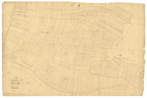 Bagneux-la-Fosse, section B dite de vigneron, feuille n° 2, parcelles n°341-904
