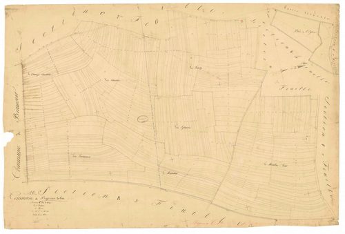 Bagneux-la-Fosse, section C dite de valognon, feuille n° 1, parcelles n°1-343