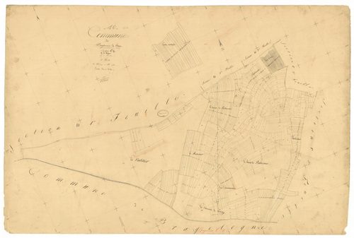 Bagneux-la-Fosse, section C dite de valognon, feuille n° 4, parcelles n°1039-1511