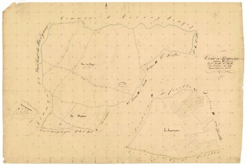 Bagneux-la-Fosse, section D dite des bruyères, feuille n° 1, parcelles n°1-59