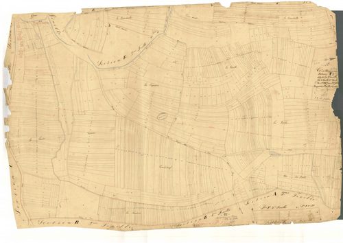 Bagneux-la-Fosse, section F dite de la voveille, feuille n° 3, parcelles n°1107-1736