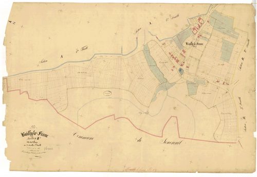 Bailly-le-Franc, section B dite du village, feuille n° 1, parcelles n°1-335