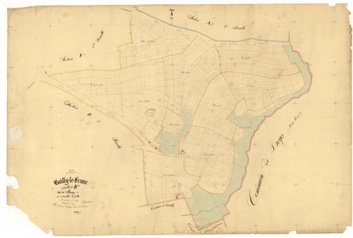 Bailly-le-Franc, section B dite du village, feuille n° 2, parcelles n°336-615