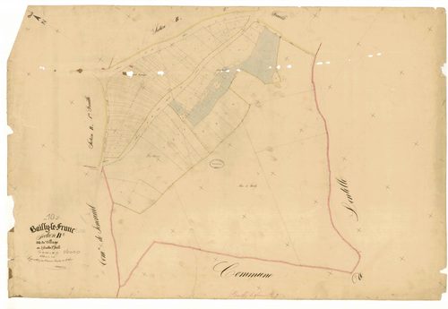 Bailly-le-Franc, section B dite du village, feuille n° 3, parcelles n°616-707