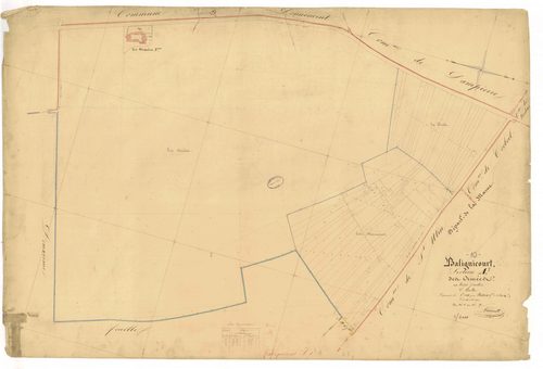 Balignicourt, section A, feuille n° 1