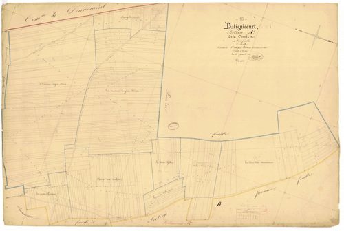 Balignicourt, section A, feuille n° 2