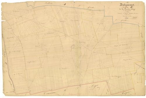 Balignicourt, section B dite de la perrière, feuille n° 2