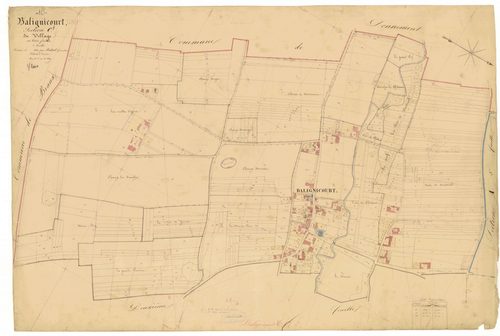 Balignicourt, section C dite du village, feuille n° 1