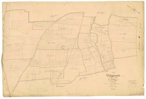 Balignicourt, section C dite du village, feuille n° 2