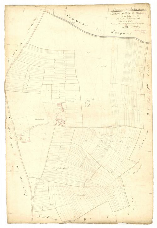 Balnot-la-Grange, section B dite de malassise, feuille n° 1