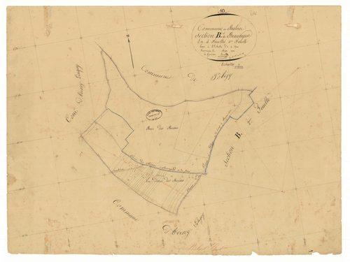 Balnot-sur-Laignes, section B dite de beauregard, feuille n° 1