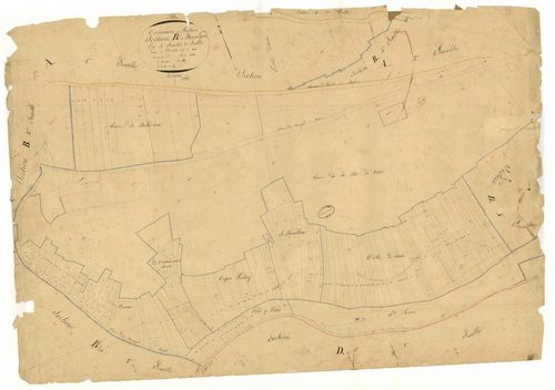 Balnot-sur-Laignes, section B dite de beauregard, feuille n° 3