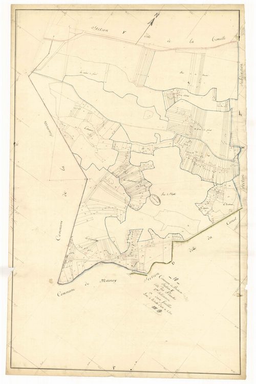 Barbuise, section E dite des planches, feuille n° 1