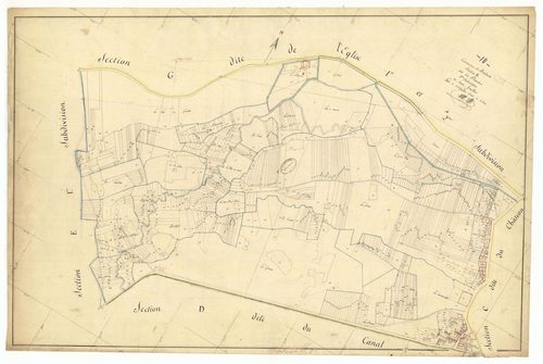Barbuise, section E dite des planches, feuille n° 2