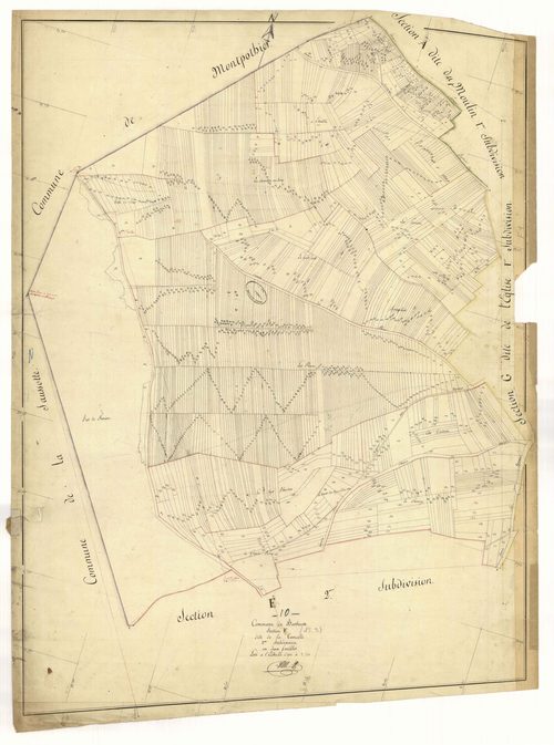 Barbuise, section F dite de la comelle, feuille n° 2