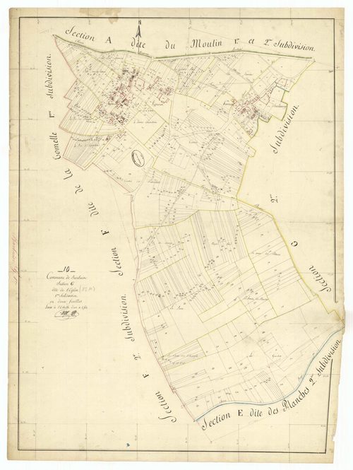 Barbuise, section G dite de l'église, feuille n° 1