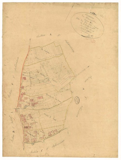 Baroville, section A dite site du pré des vaux, feuille n° 2