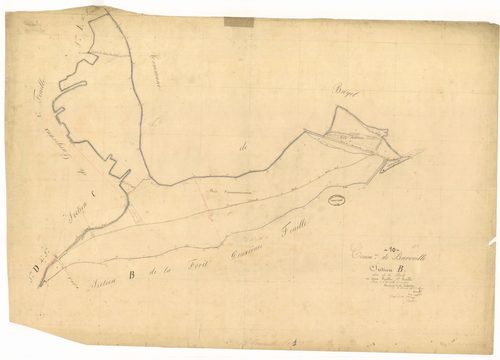 Baroville, section B dite de la forêt, feuille n° 1