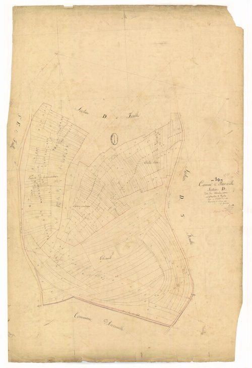Baroville, section D dite site du moulin avent, feuille n° 2