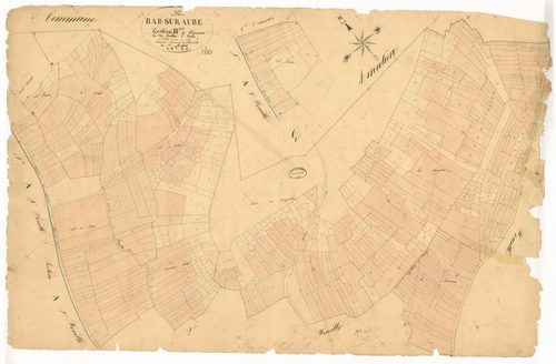 Bar-sur-Aube, section B dite des vaussaux, feuille n° 1