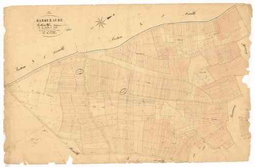 Bar-sur-Aube, section B dite des vaussaux, feuille n° 2
