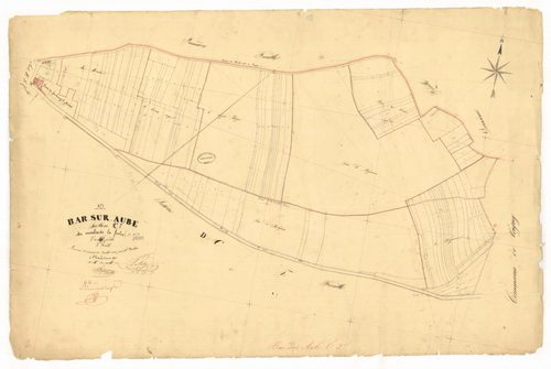 Bar-sur-Aube, section C dite du moulin de la folie, feuille n° 3