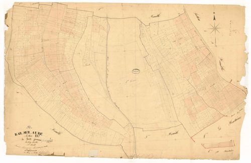 Bar-sur-Aube, section D dite de Sainte Germaine, feuille n° 3
