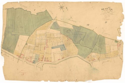 Bar-sur-Aube, section E dite de la ville, feuille n° 2