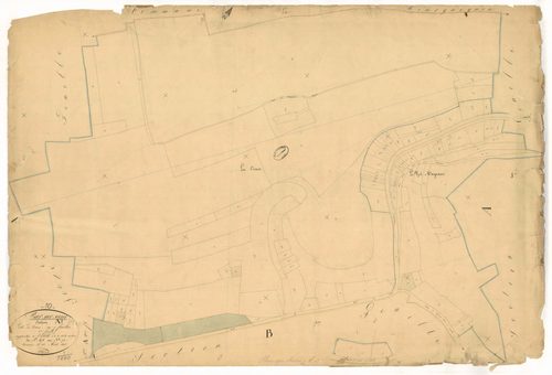 Bar-sur-Seine, section A dite des ormes, feuille n° 3
