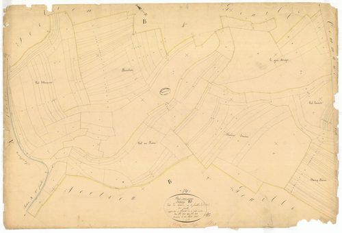 Bar-sur-Seine, section B dite de la Borde, feuille n° 3