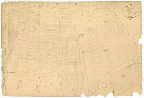 Bar-sur-Seine, section B dite de la Borde, feuille n° 4
