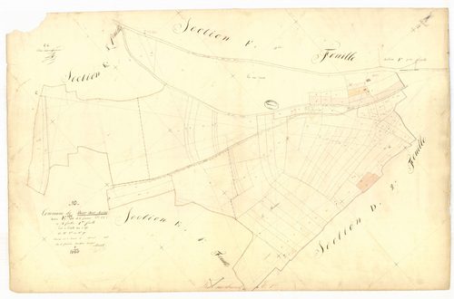 Bar-sur-Seine, section E dite de la garenne, feuille n° 1