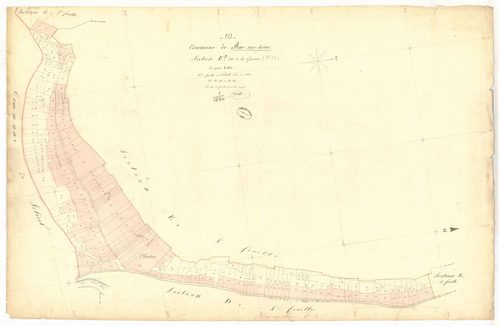 Bar-sur-Seine, section E dite de la garenne, feuille n° 3