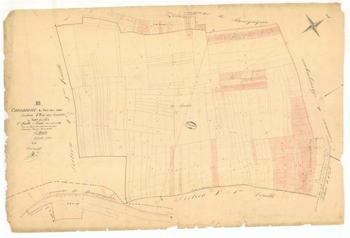 Bar-sur-Seine, section F dite de roussets, feuille n° 1