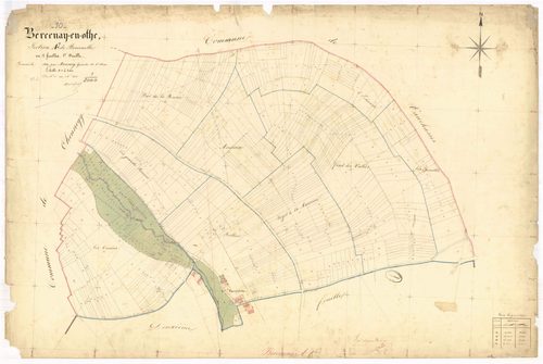 Bercenay-en-Othe, section A dite de bercerelle, feuille n° 1